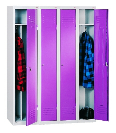 Шкафчики для одежды из металла
